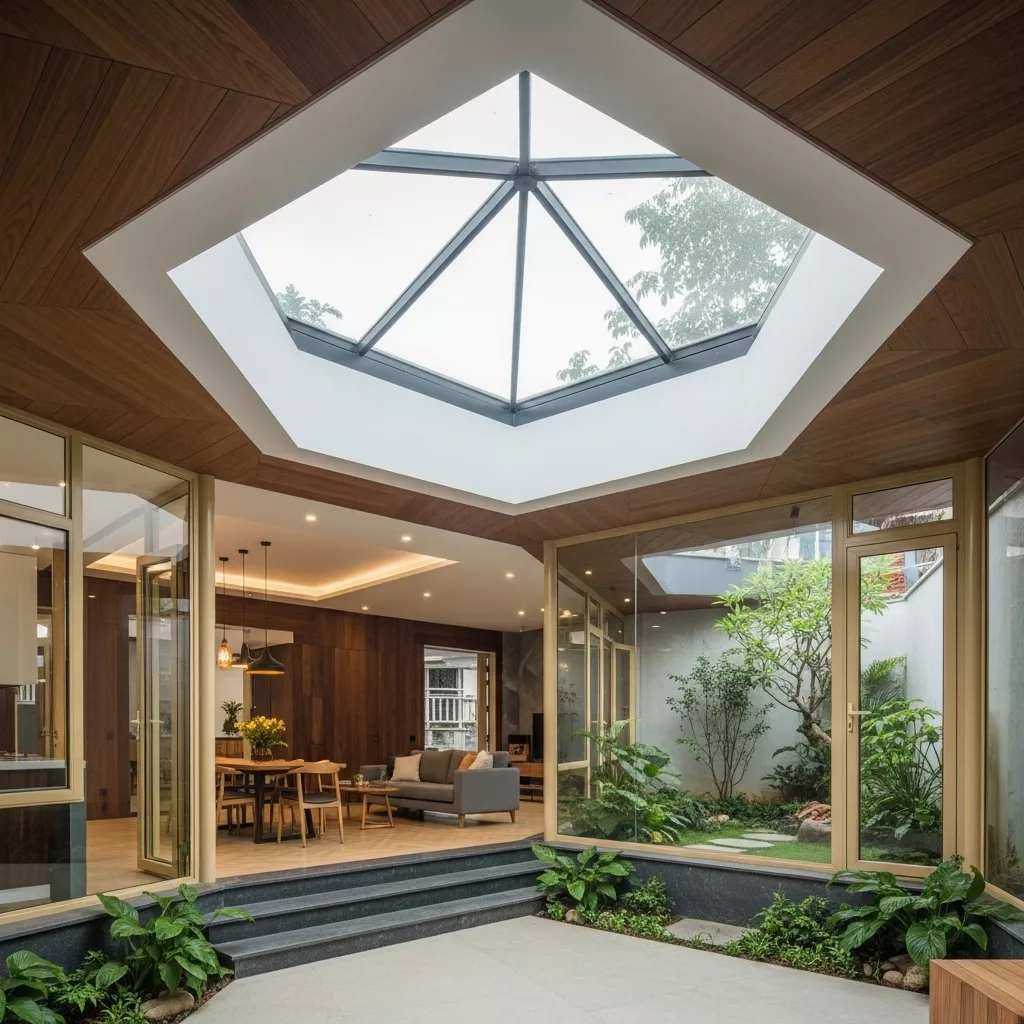 Vì sao giếng trời giúp nhà méo “khéo làm ăn”? 1