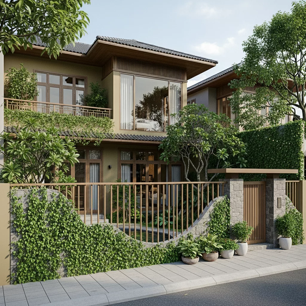 Hàng rào mềm – giải pháp hiệu quả cho nhà méo 1 Hàng rào mềm – giải pháp hiệu quả cho nhà méo 1