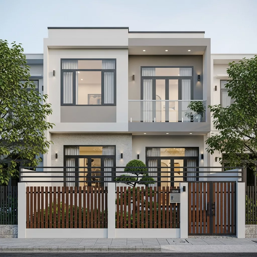 Tránh làm mặt tiền bị hẹp và nặng nề 1