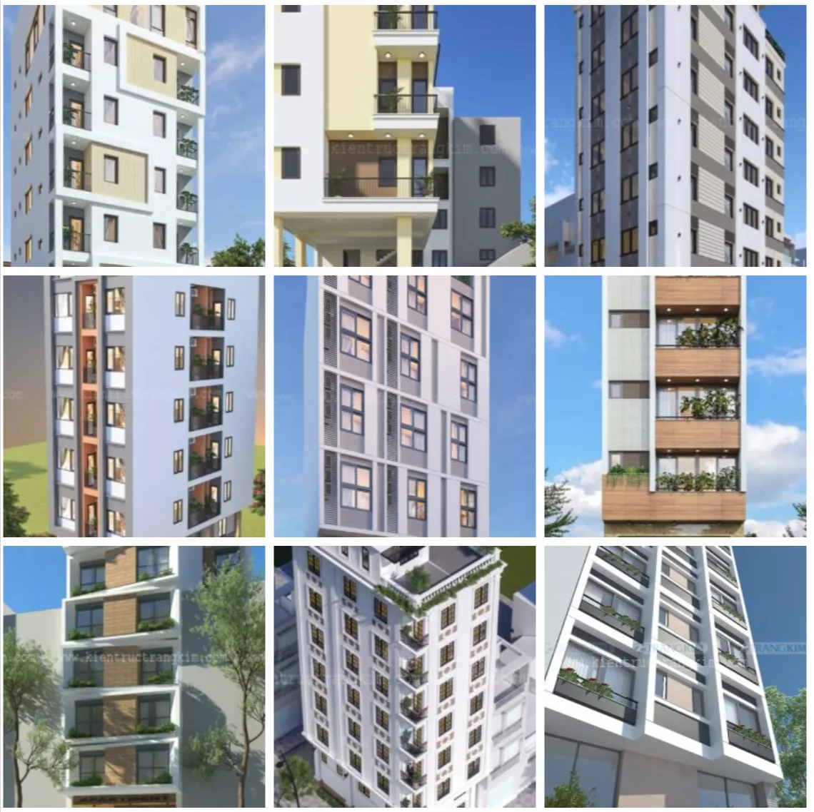 Mẫu nhà trọ kết hợp không gian chung 1