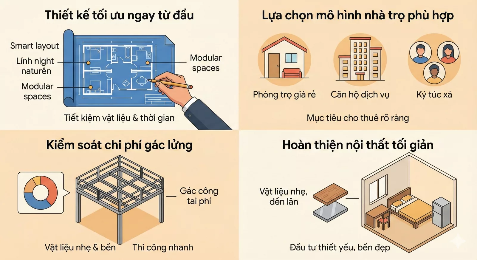 Kiểm soát chi phí gác lửng và hoàn thiện nội thất 1