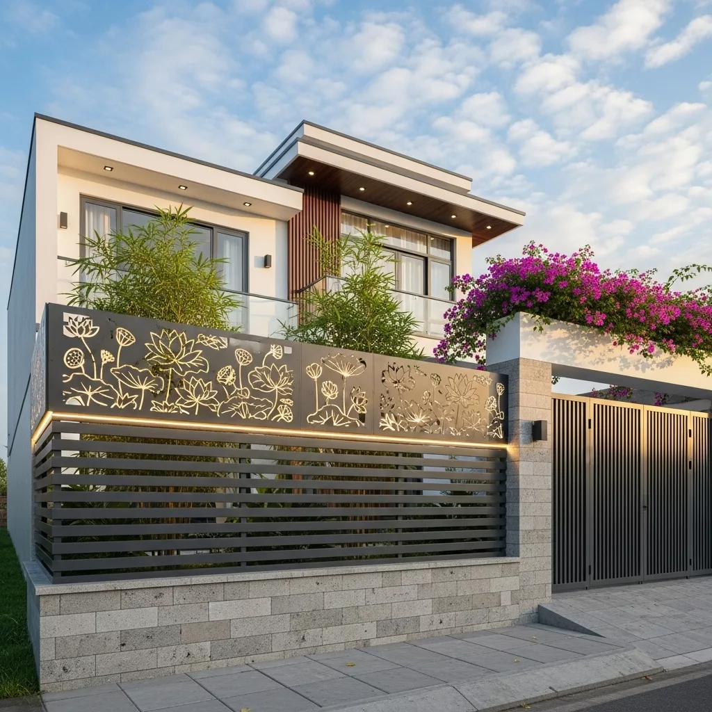 Thiết kế đồng bộ từ nhà chính đến hàng rào 1