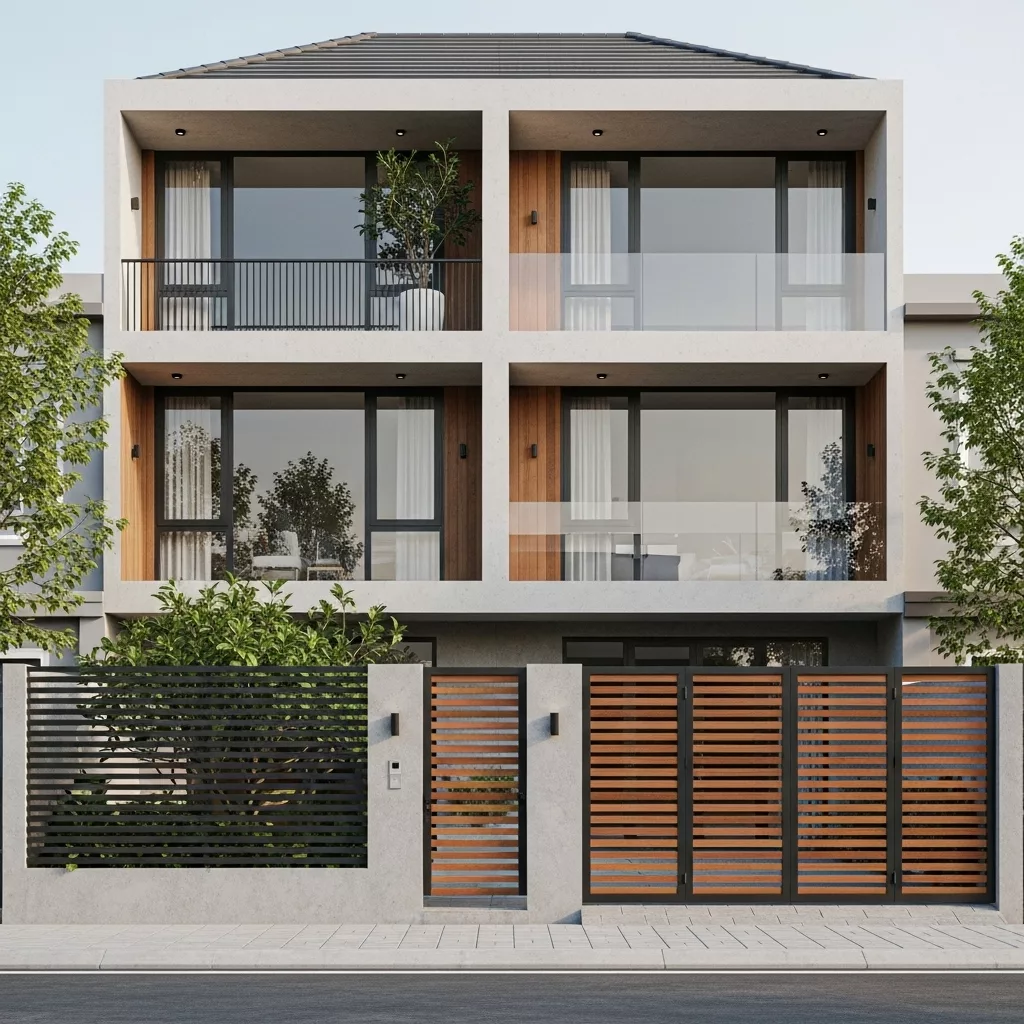 Giải pháp hàng rào giúp mặt tiền thoáng và sang 1