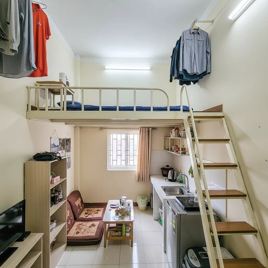 Gác lửng trong phòng trọ ngân sách thấp nên làm đến mức nào? 1