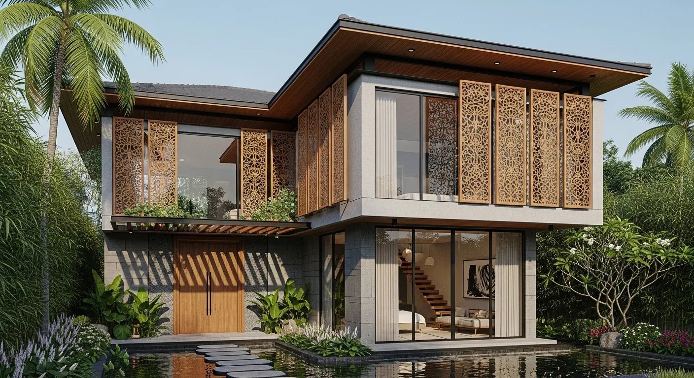 Vai trò của mái, ban công và vật liệu hoàn thiện 1