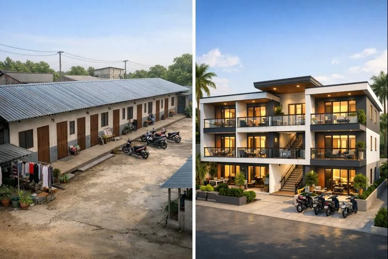 Mẫu nhà trọ hiện đại, khép kín 1