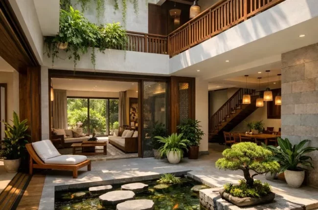 Trung cung ngôi nhà nên đặt gì để giữ vượng khí