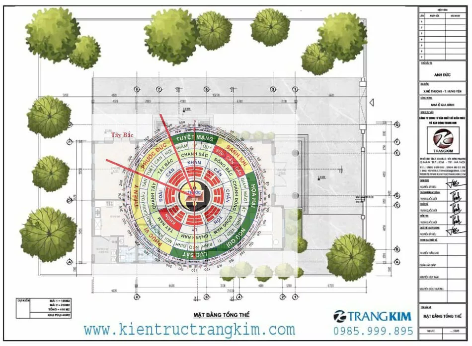 Phân biệt cung Càn của toàn nhà và từng tầng 1