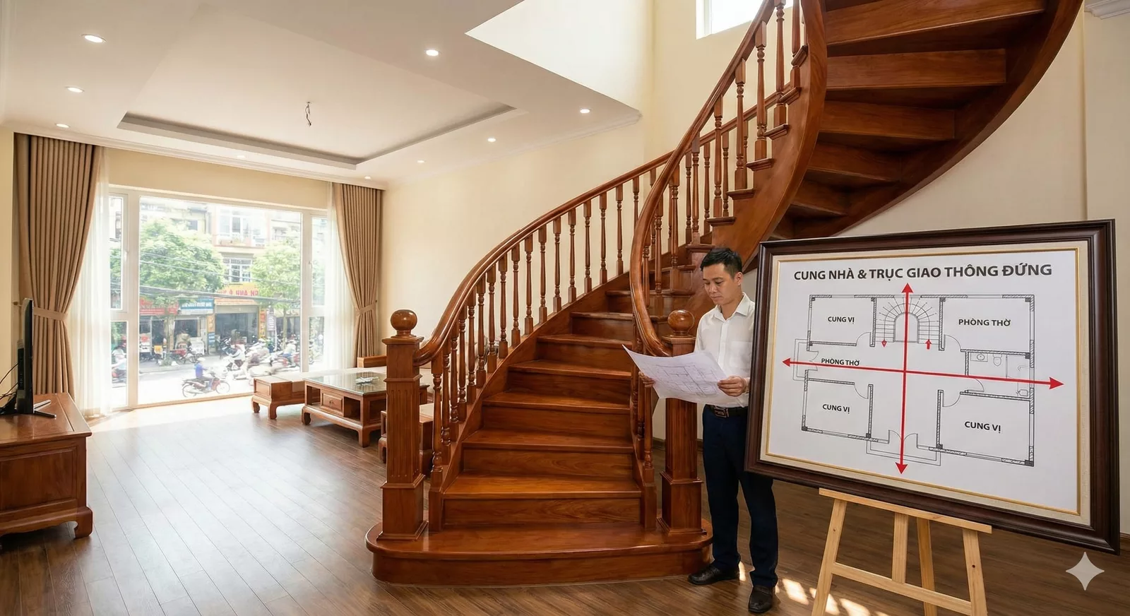 Khi nào cầu thang phá vỡ cung nhà? 1