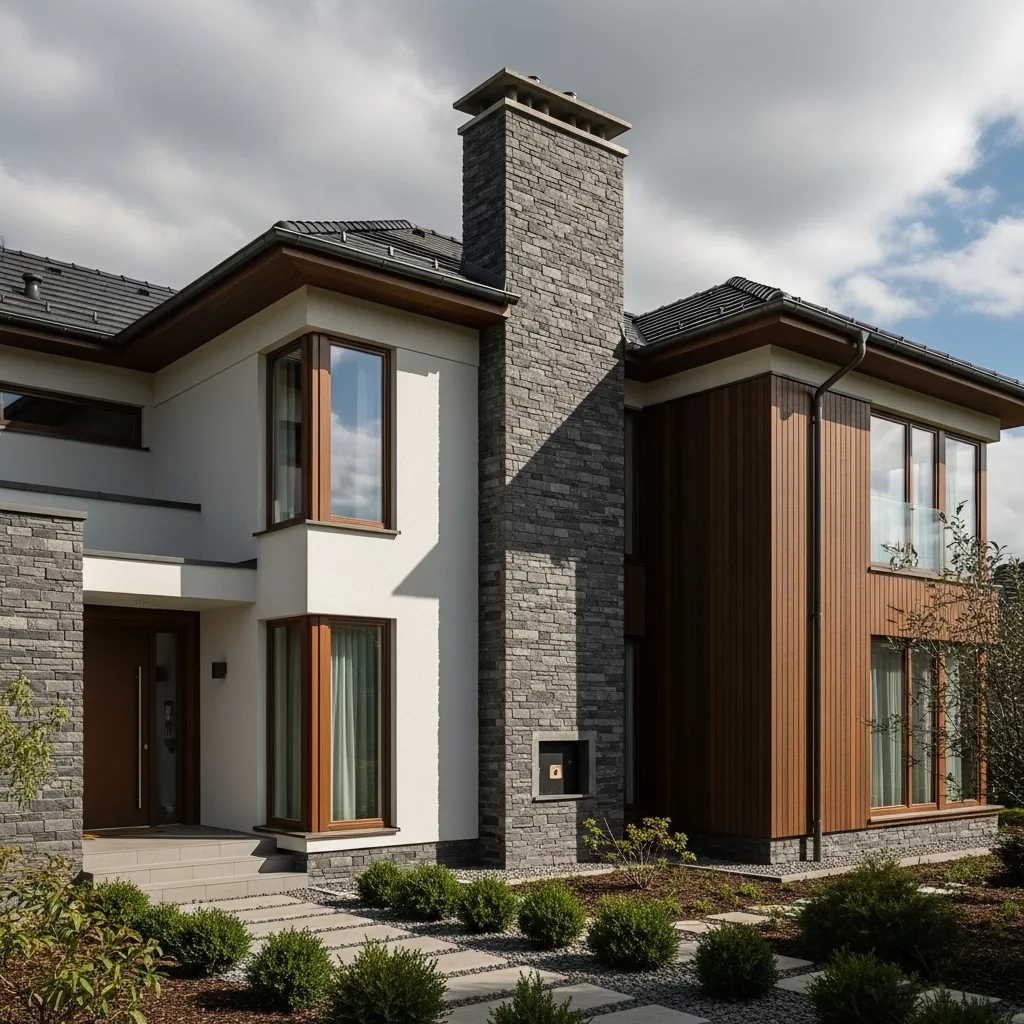 Khi thiết kế đúng, ống khói không hề “lạc lõng” 1