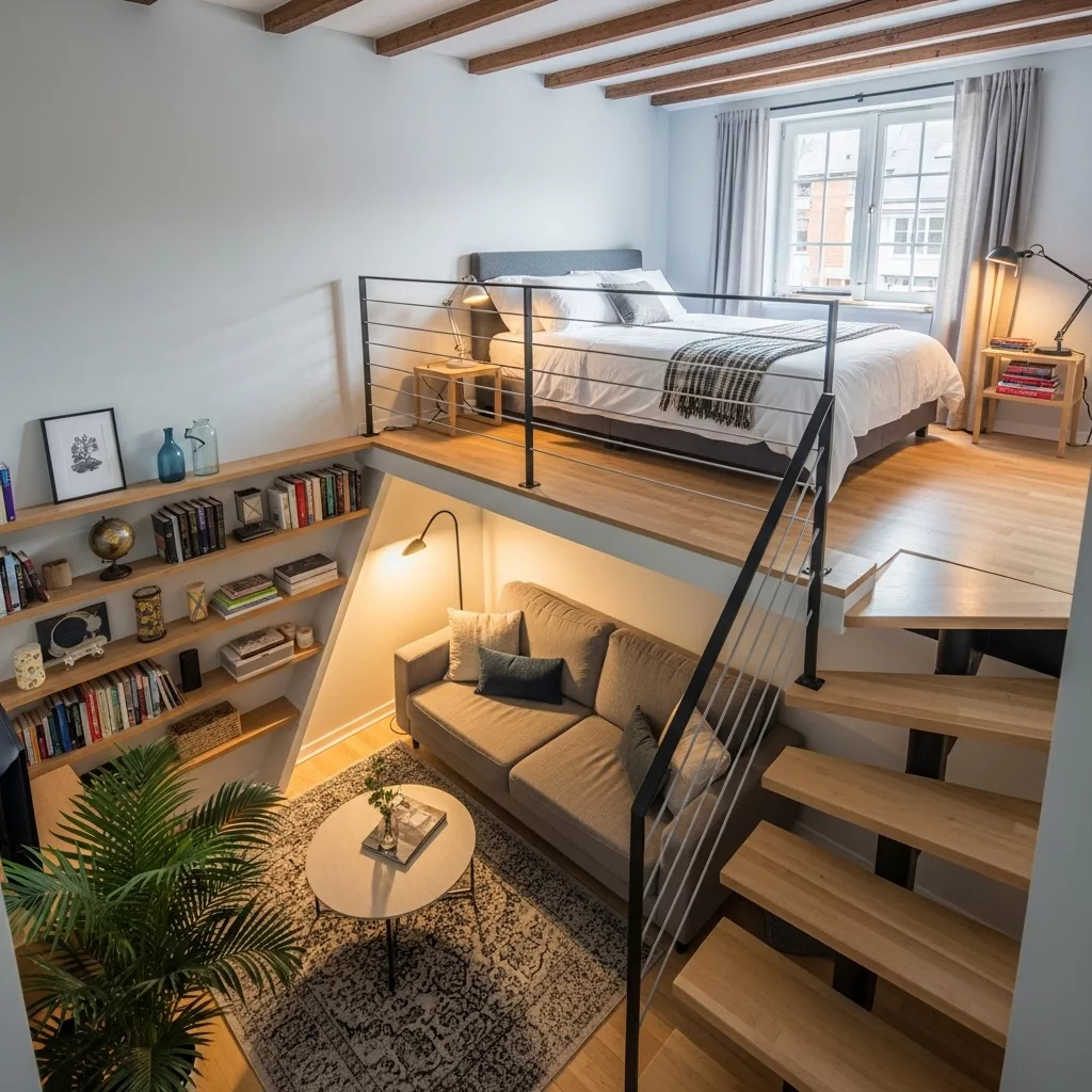 So sánh phòng trọ thường và phòng trọ có gác lửng trên đất méo 1