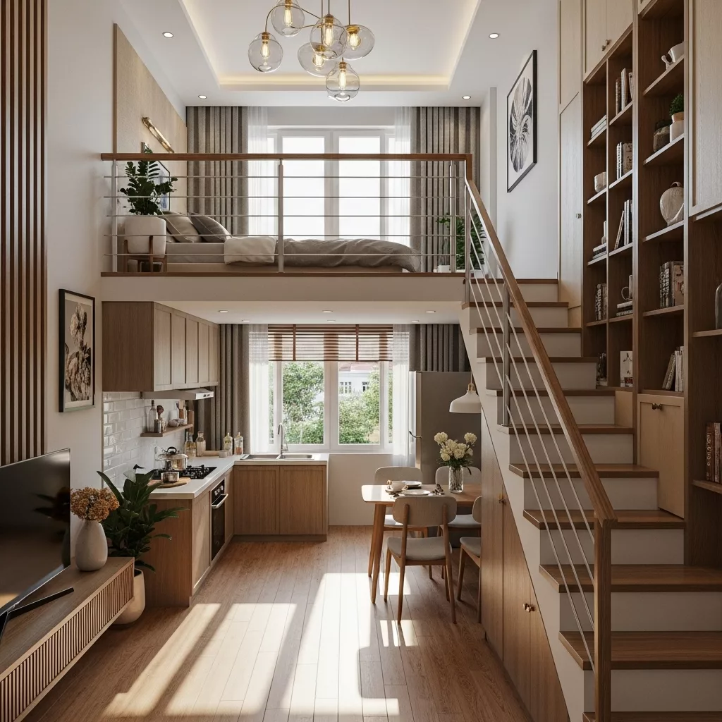 Cách sắp xếp gác lửng hợp lý 1