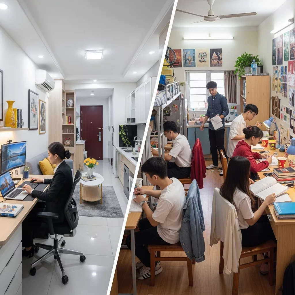 Cân đối giữa số lượng căn và diện tích sử dụng 1 Cân đối giữa số lượng căn và diện tích sử dụng 1