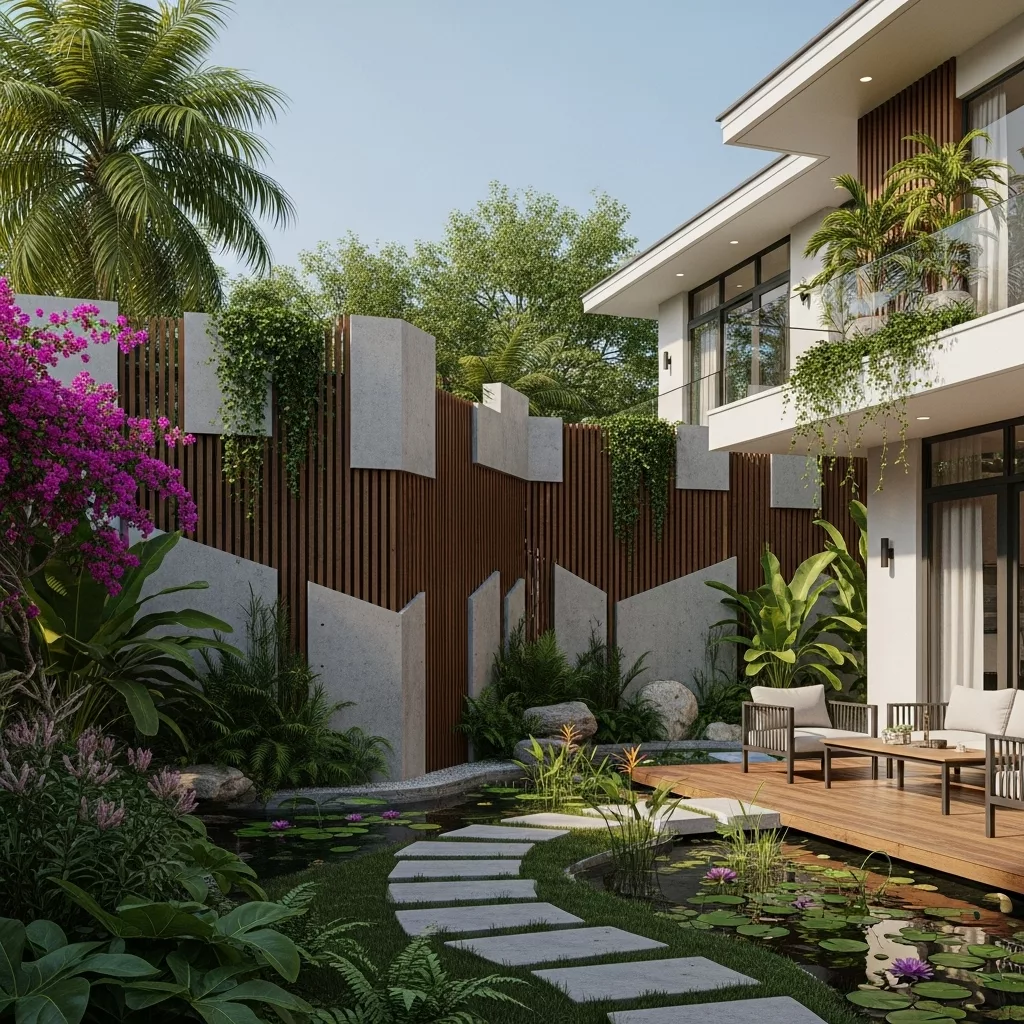 Nguyên tắc thiết kế hàng rào cho nhà méo hiệu quả 1 Nguyên tắc thiết kế hàng rào cho nhà méo hiệu quả 1