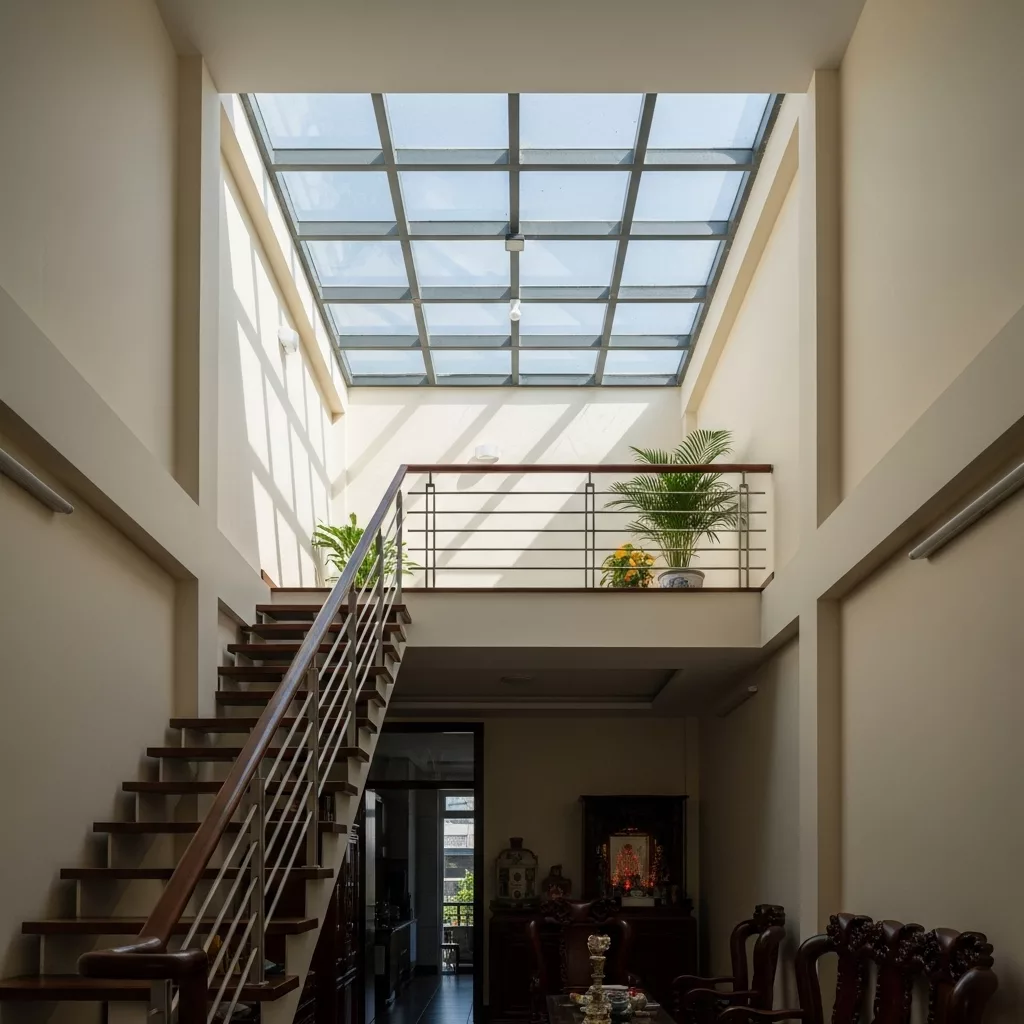 Giếng trời chiếm diện tích nhưng hiệu quả thấp 1