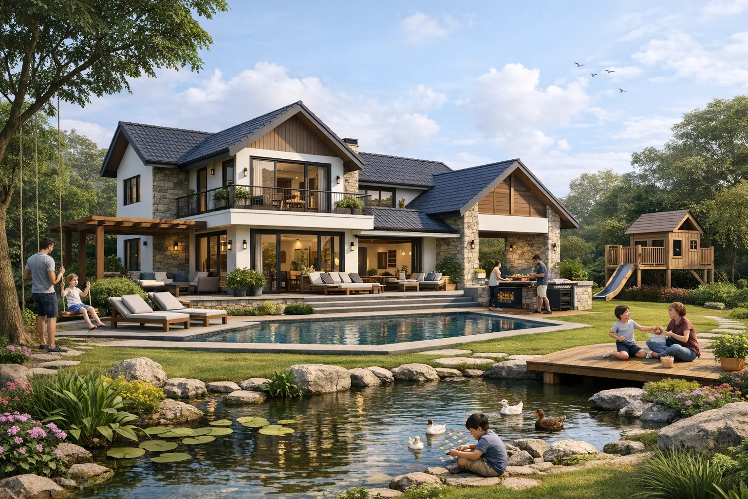 Bản thiết kế biệt thự nhà vườn cần bắt đầu từ lối sống 1