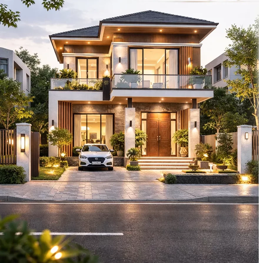 Thiết kế biệt thự 2 tầng 10x15m tại Hà Nội cần lưu ý gì? 1