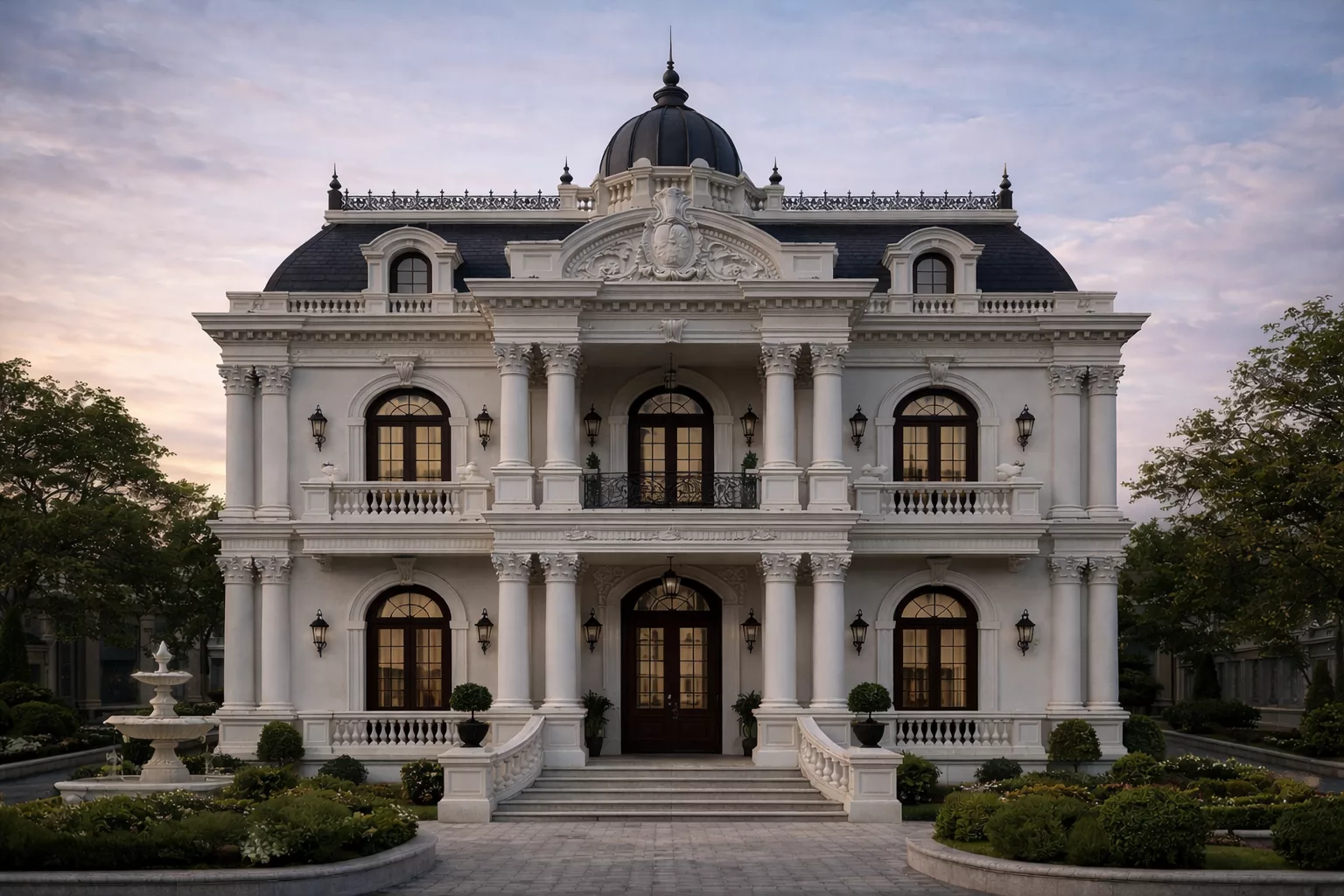 Đặc trưng kiến trúc biệt thự 2 tầng cổ điển đẹp ở Hà Nội 1 Đặc trưng kiến trúc biệt thự 2 tầng cổ điển đẹp ở Hà Nội 1