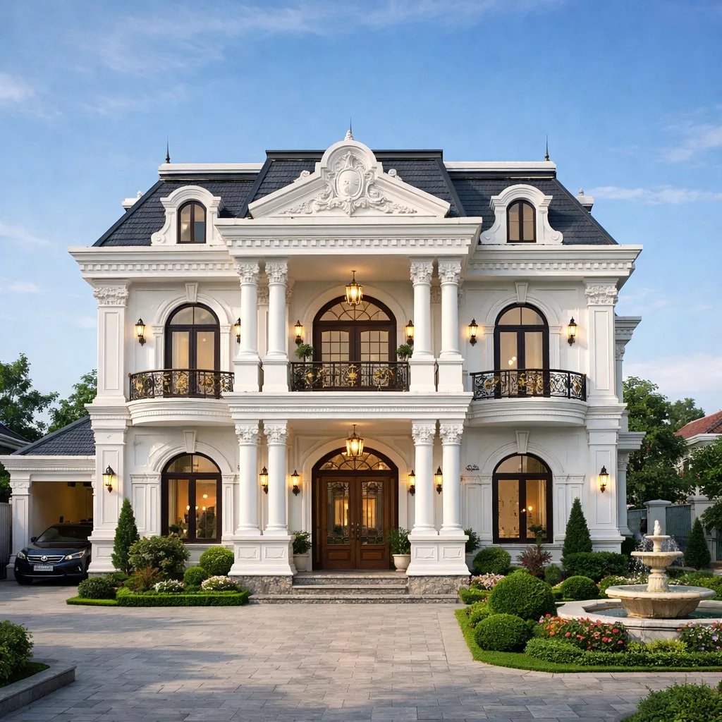 Vì sao biệt thự 2 tầng tân cổ điển phù hợp Bắc Ninh 1