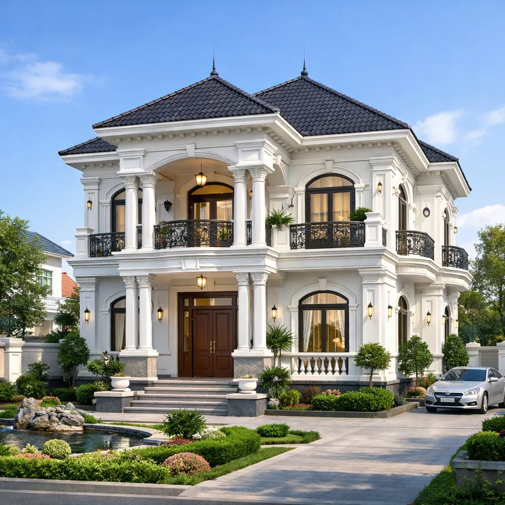 Lưu ý khi chọn mẫu biệt thự tân cổ điển ở Bắc Ninh 1