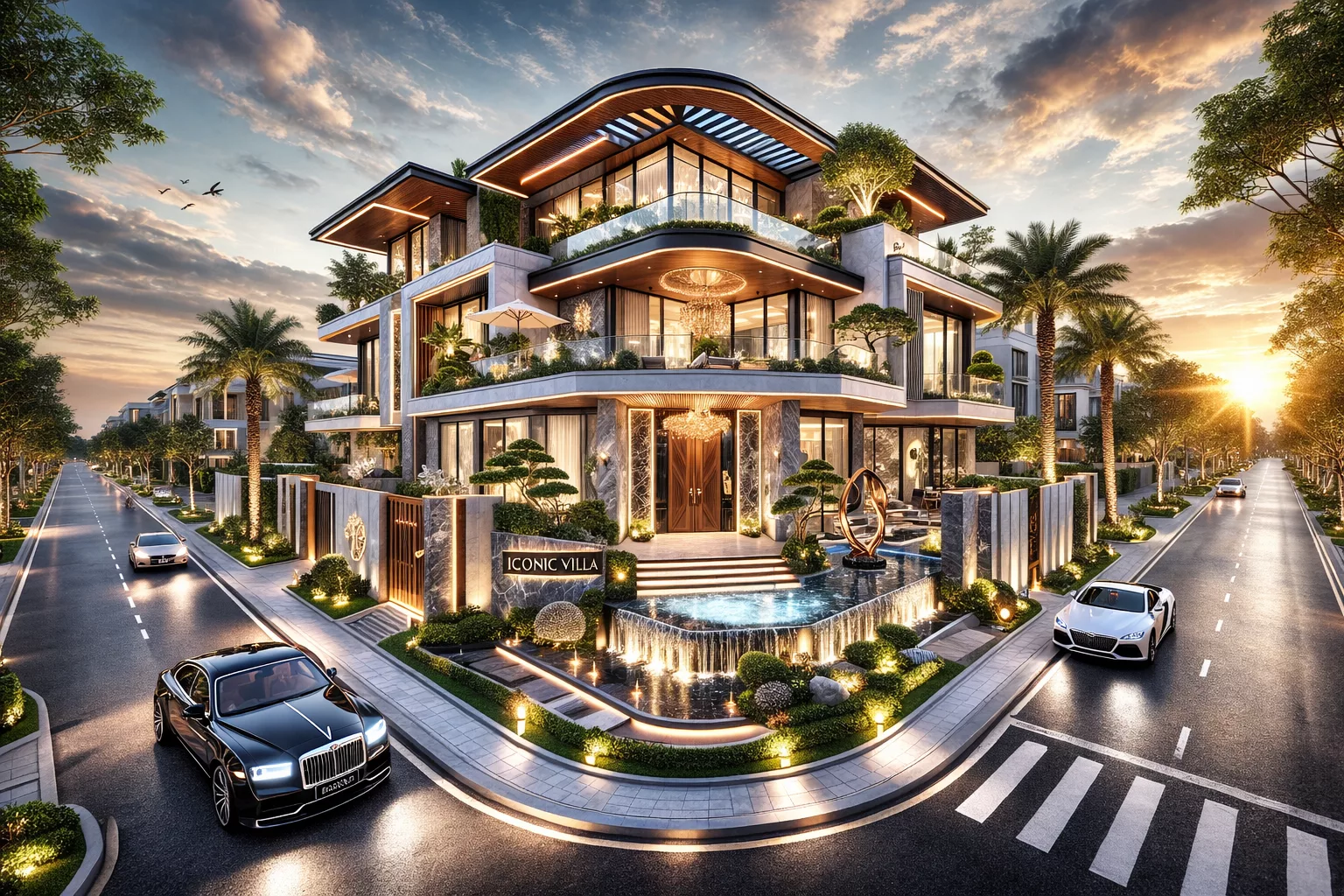 Vì sao biệt thự 3 mặt tiền luôn mang tính biểu tượng cao 1 Vì sao biệt thự 3 mặt tiền luôn mang tính biểu tượng cao 1