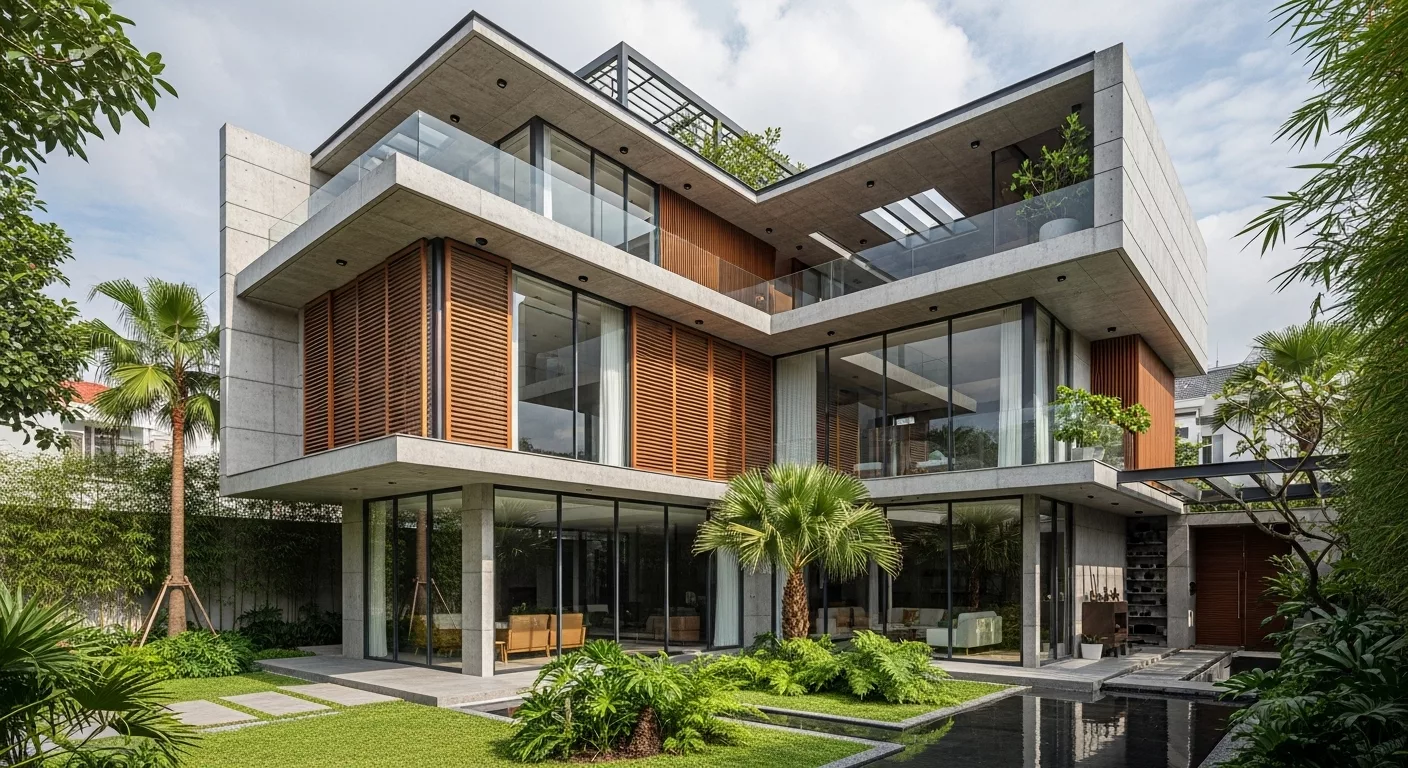 Biệt thự 3 tầng hiện đại 1