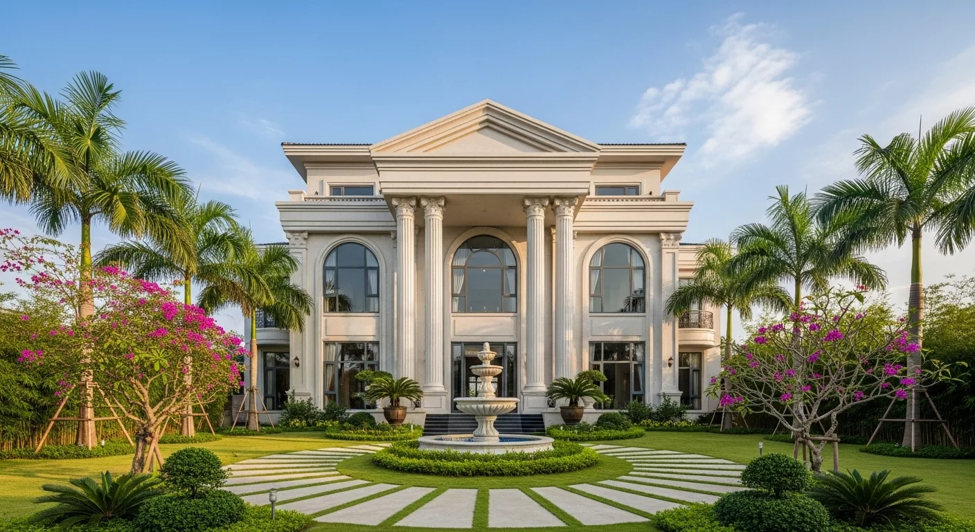 Biệt thự 3 tầng tân cổ điển 1