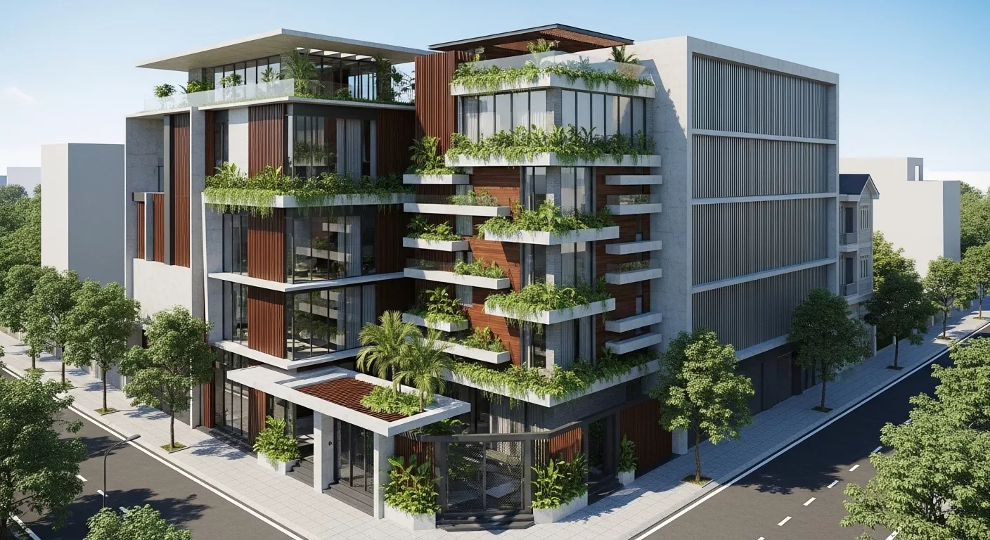 Biệt thự lô góc và khả năng khai thác không gian đa chiều 1 Biệt thự lô góc và khả năng khai thác không gian đa chiều 1