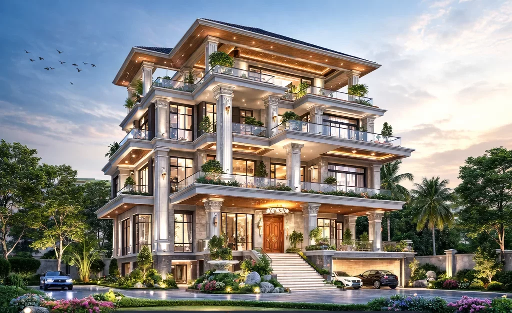 Vì sao biệt thự nhiều tầng không thể tính chi phí theo m²? 1 Vì sao biệt thự nhiều tầng không thể tính chi phí theo m²? 1