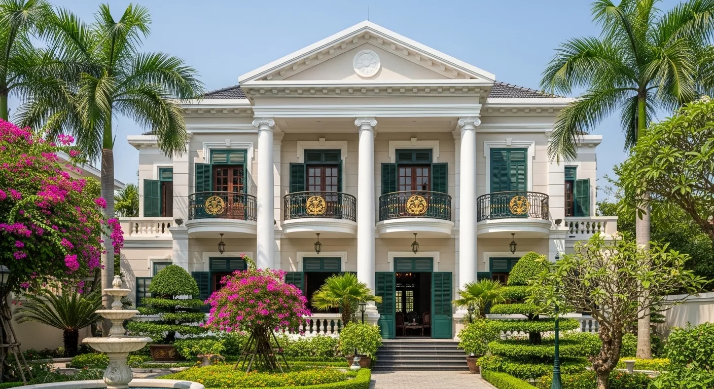 Biệt thự vườn 2 tầng tân cổ điển 1