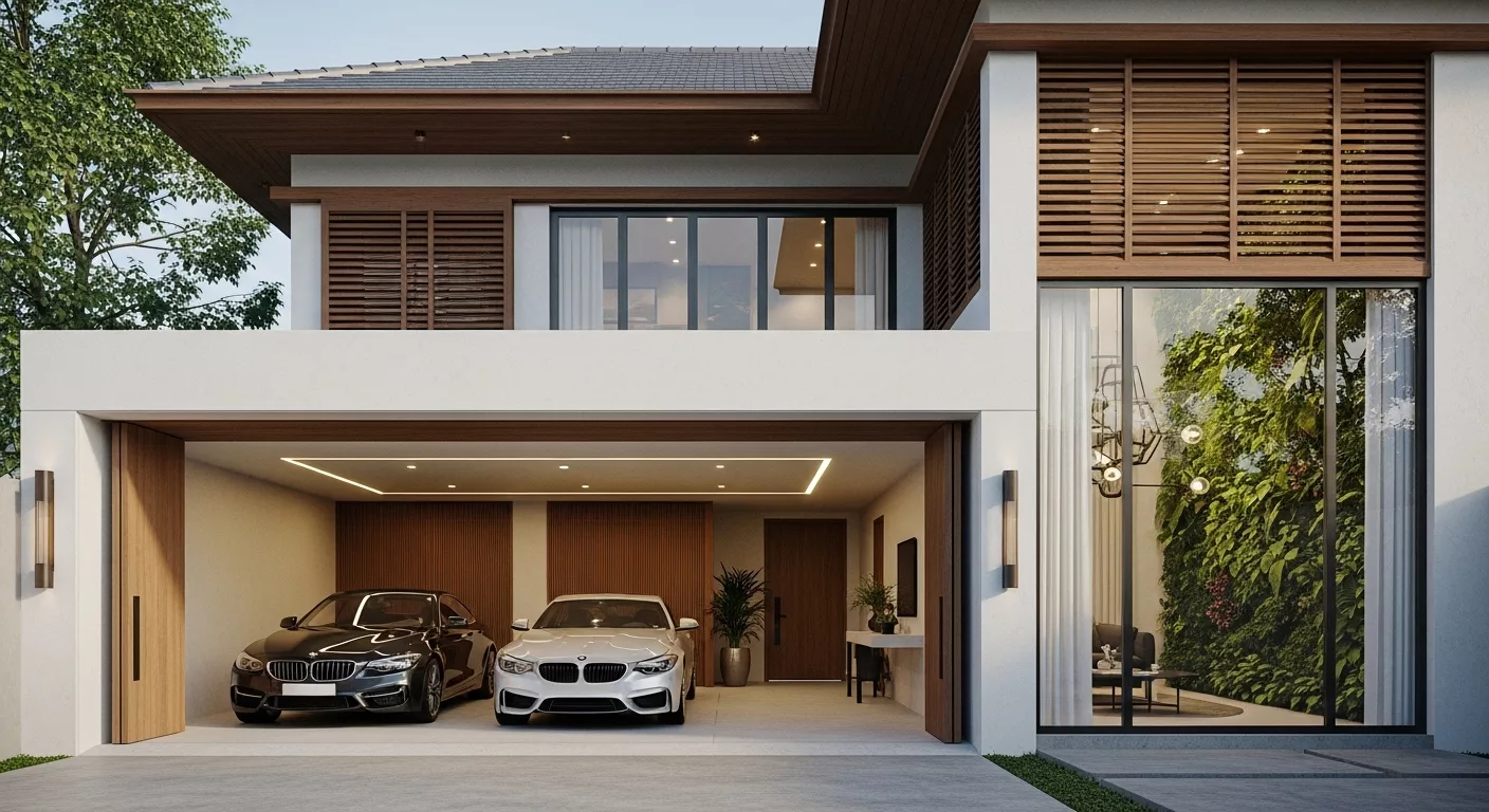 Kinh nghiệm bố trí gara đảm bảo thông thoáng và tiện nghi 1