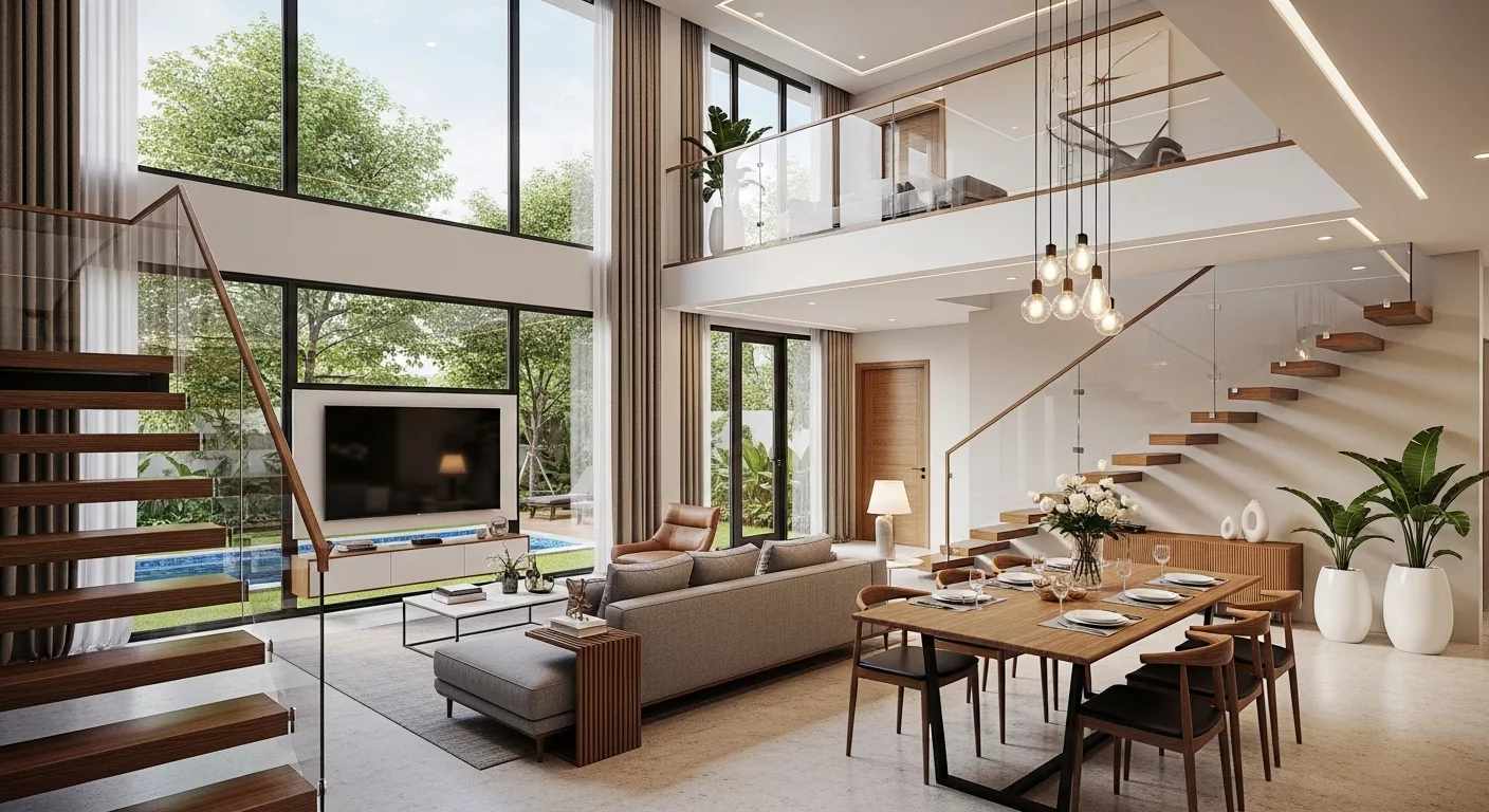 Trải nghiệm ở trong biệt thự 2 tầng hiện đại khác gì nhà phố? 1 Trải nghiệm ở trong biệt thự 2 tầng hiện đại khác gì nhà phố? 1