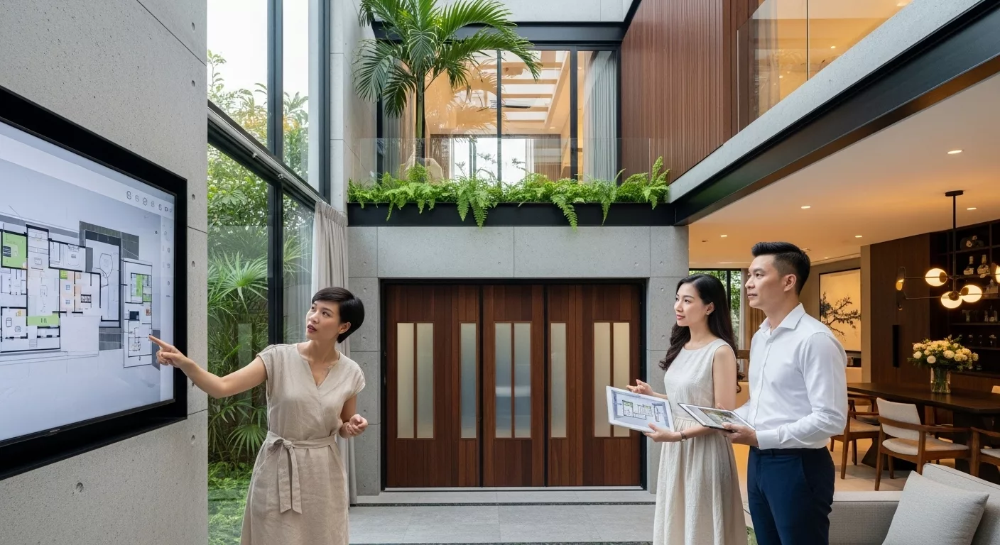 Tư vấn thiết kế biệt thự 2 tầng có gara phù hợp từng gia đình 1