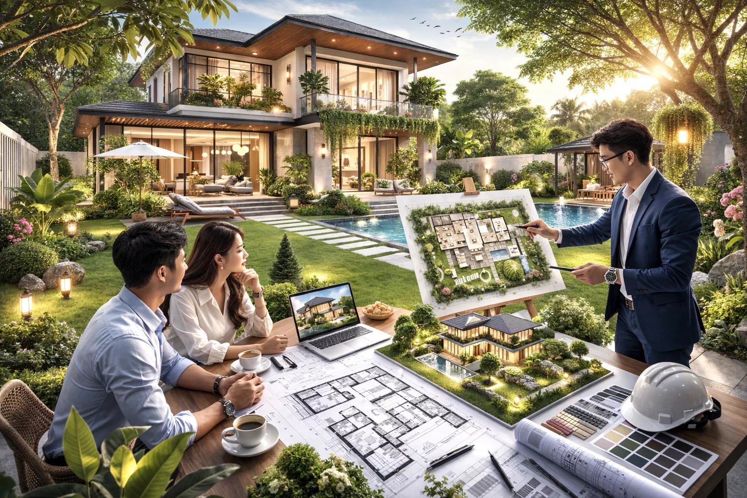 Vai trò của đơn vị thiết kế trong biệt thự nhà vườn 1