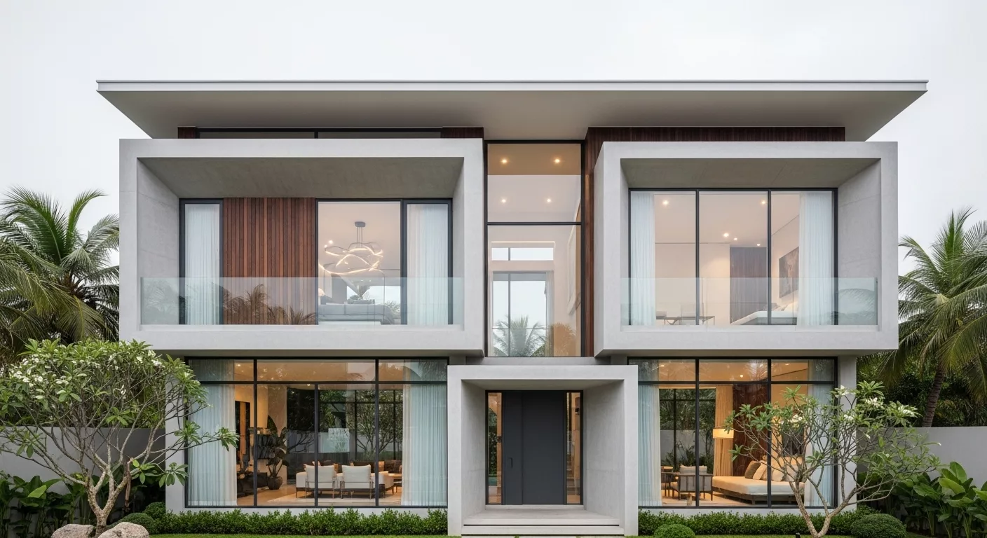 Đặc trưng của biệt thự hiện đại 2 tầng 1