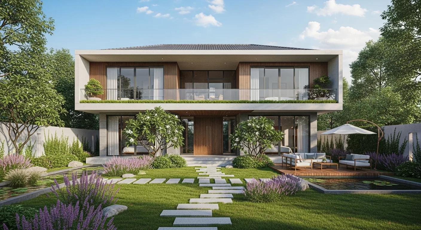 Phù hợp xu hướng nhà vườn ngoại thành Hà Nội 1