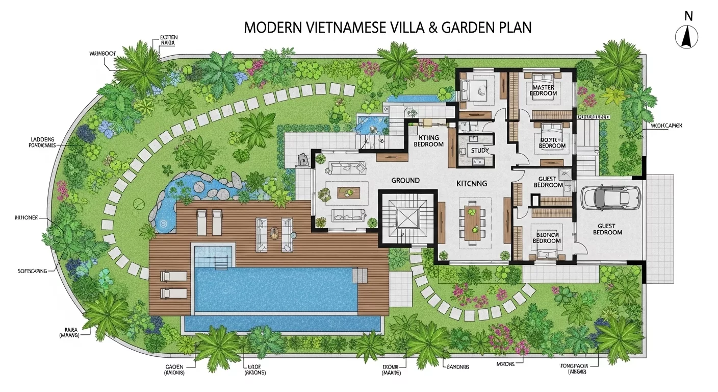 Mật độ xây dựng thấp, tăng giá trị lâu dài 1