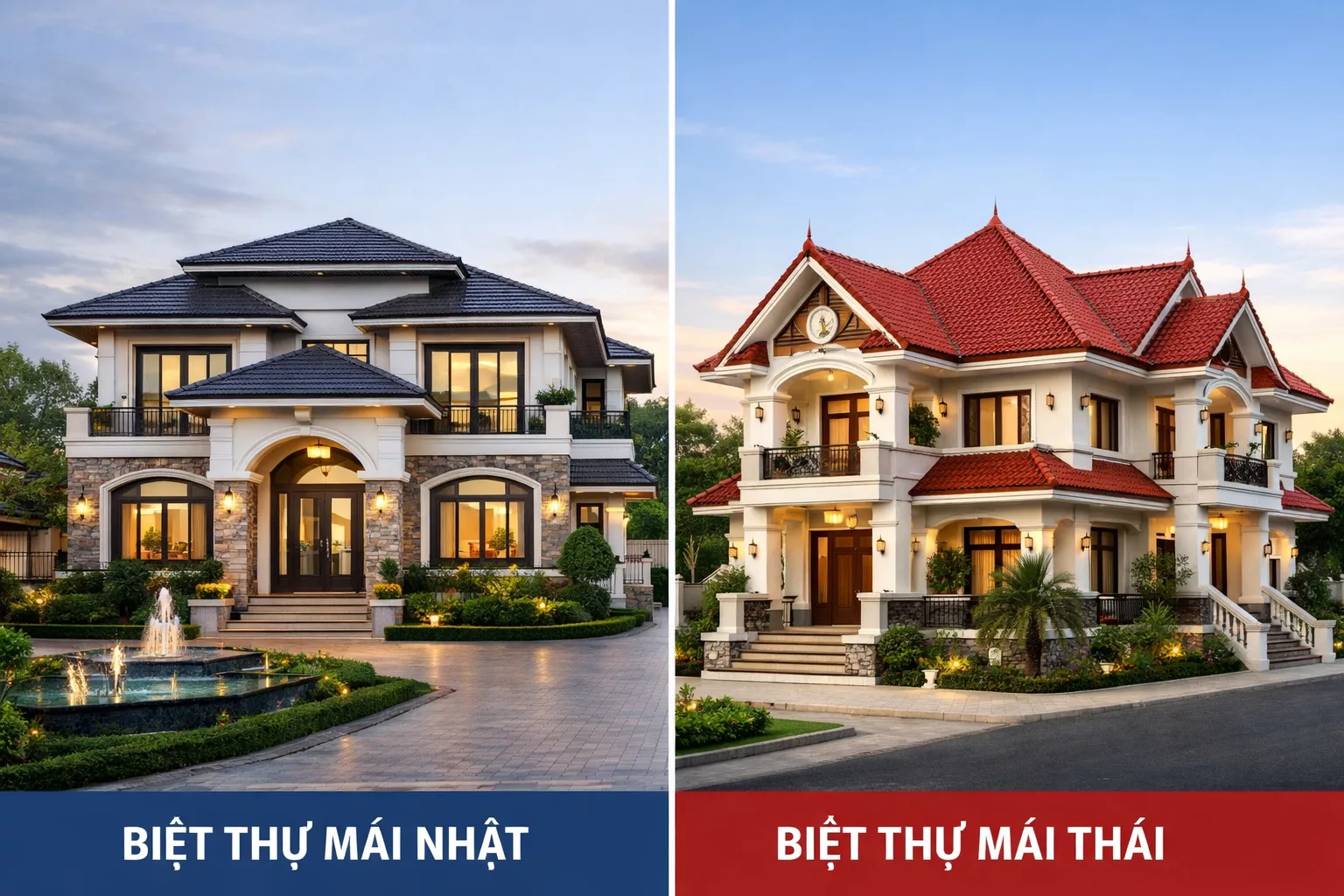 Kết cấu mái Nhật khác gì mái Thái? 1