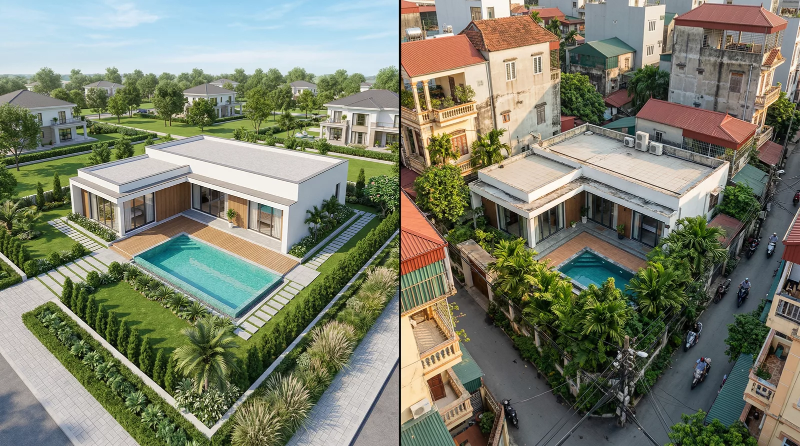 Vì sao chọn mẫu biệt thự 1 tầng ở Hà Nội cần kinh nghiệm thực tế? 1 Vì sao chọn mẫu biệt thự 1 tầng ở Hà Nội cần kinh nghiệm thực tế? 1