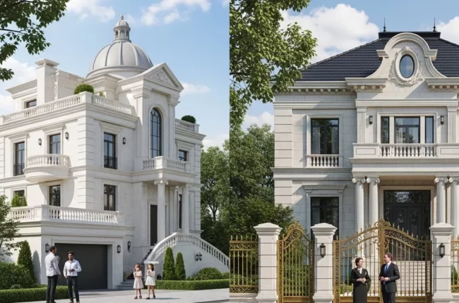 So sánh xây dựng lâu đài 2 tầng và 3 tầng chi tiết