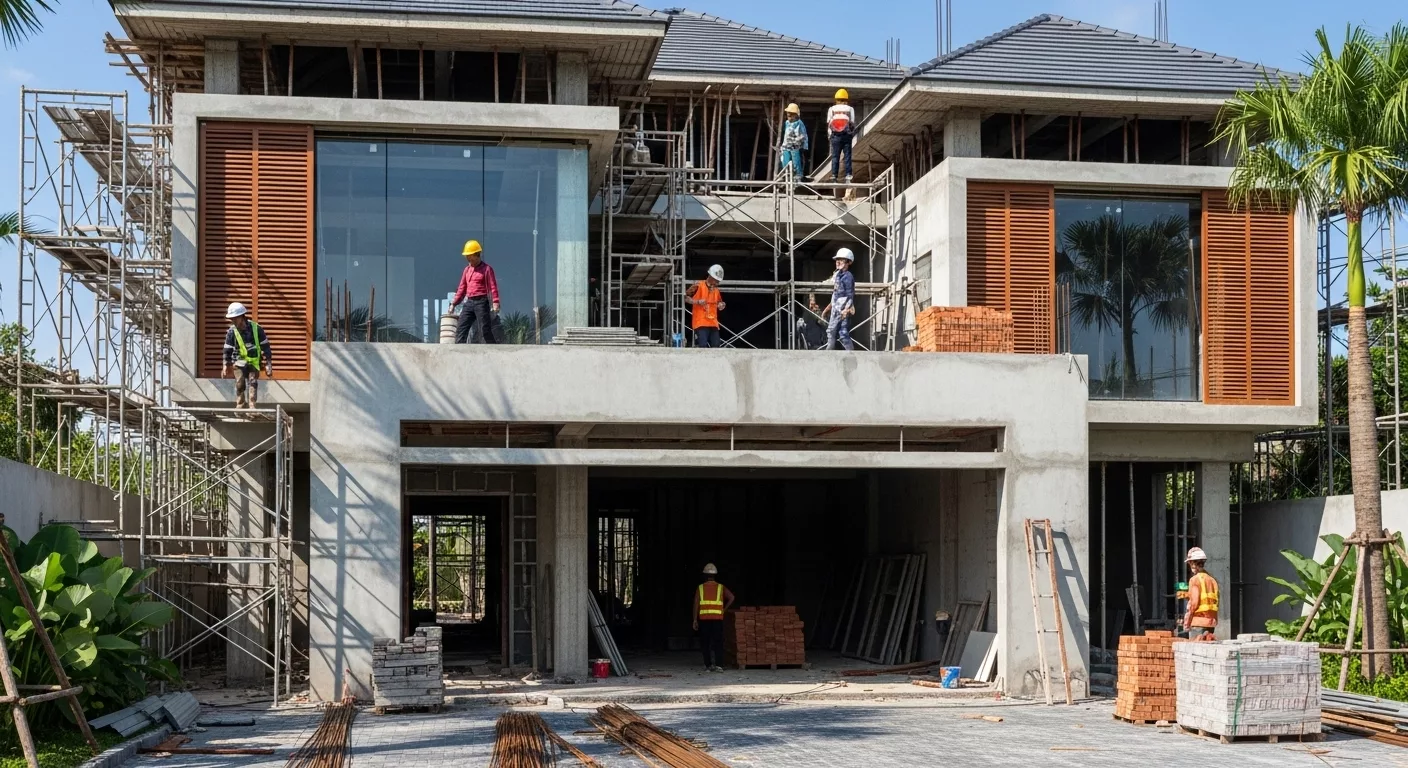 Chi phí thiết kế biệt thự 2 tầng có gara có tăng nhiều không? 1