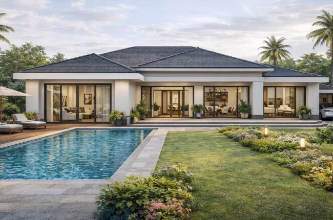 Xu hướng biệt thự 1 tầng hiện đại được ưa chuộng nay Xu hướng biệt thự 1 tầng hiện đại được ưa chuộng nay