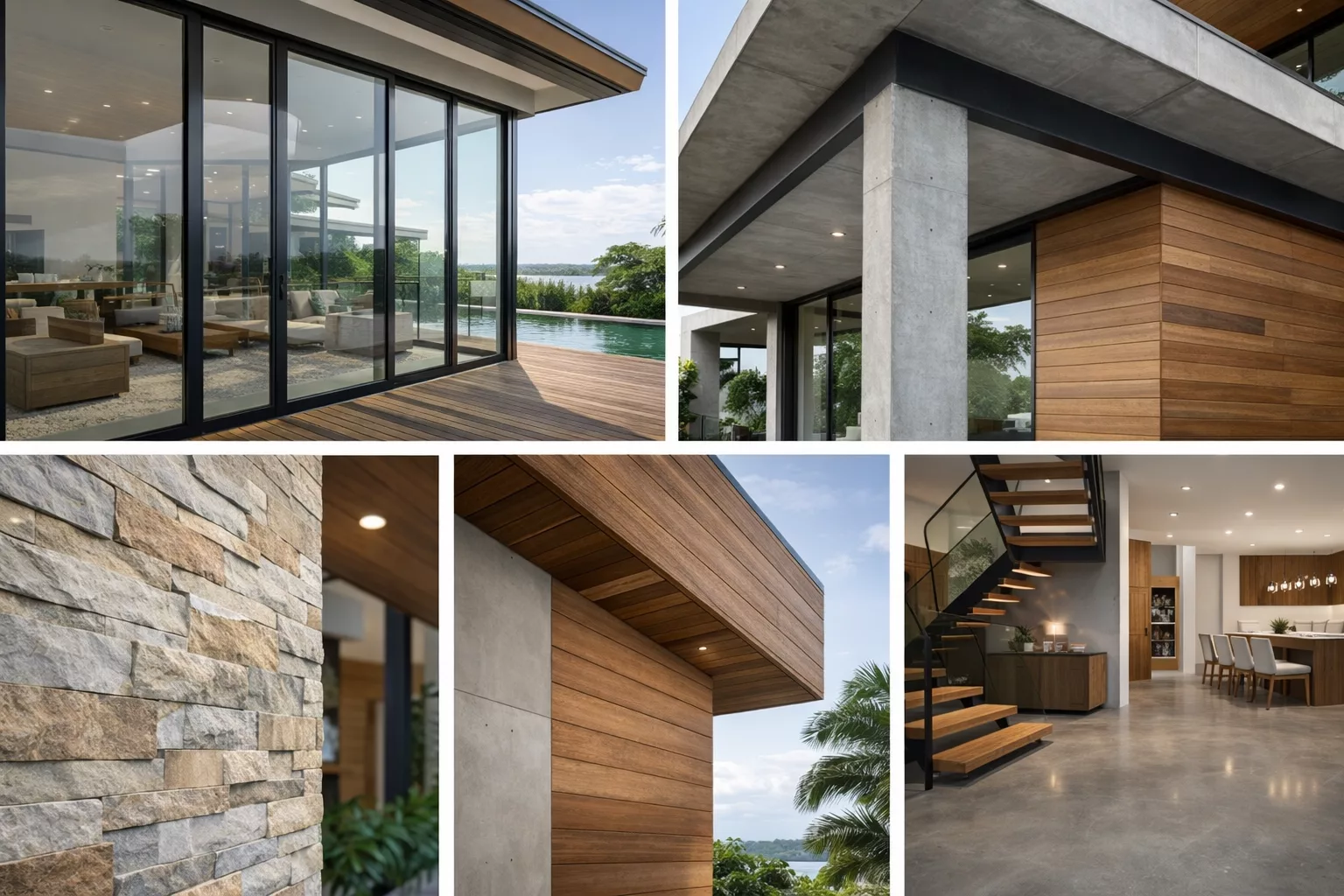 Vật liệu hiện đại tạo nên diện mạo mới cho biệt thự 2 tầng 1