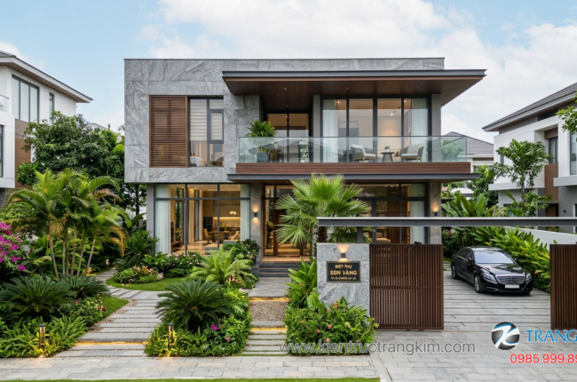 Các mẫu biệt thự 2 tầng đẹp được xây nhiều hiện nay