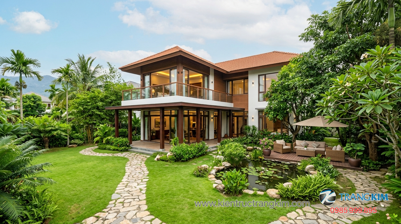 Biệt thự 2 tầng sân vườn 1