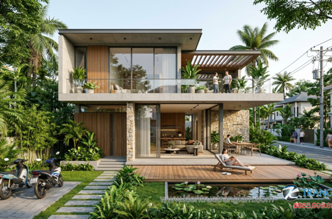 Các mẫu biệt thự hiện đại đẹp sang trọng xu hướng mới