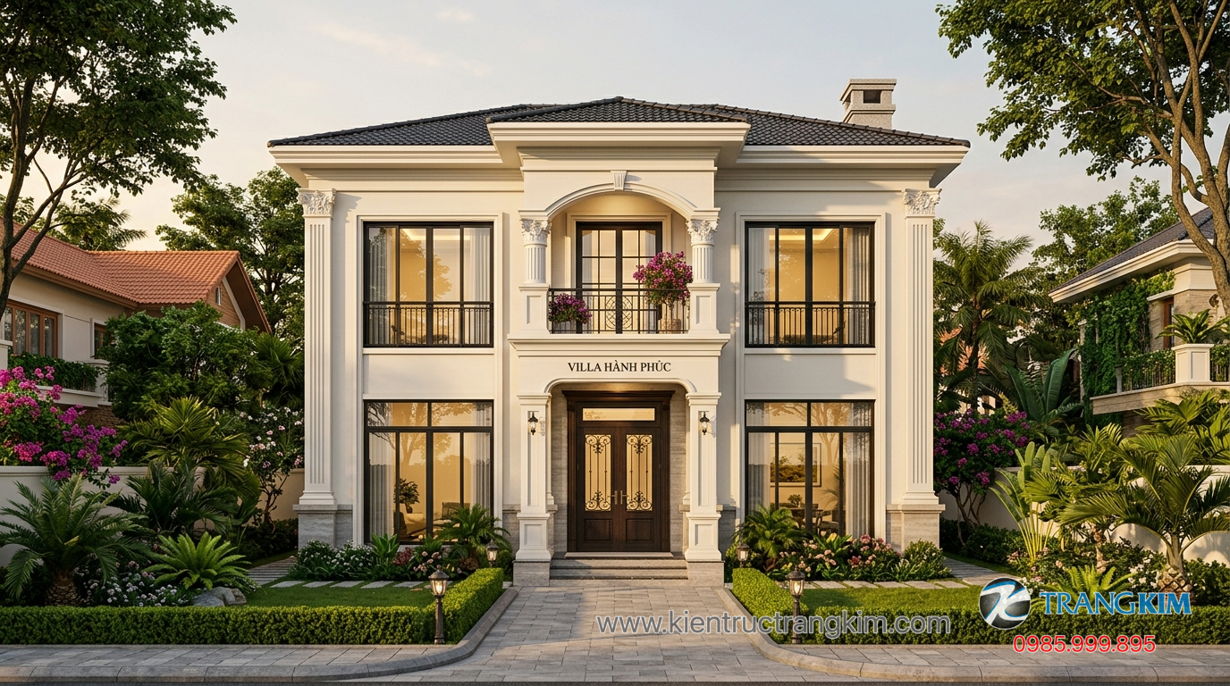 Lựa chọn theo ngân sách và phong cách sống 1 Ảnh minh hoạ: Biệt thự mini phong cách hiện đại và tân cổ điển