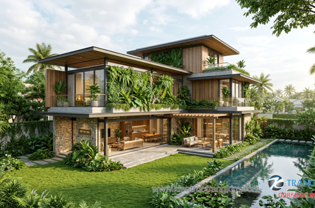 Thiết kế biệt thự vườn 2 tầng đẹp và khoa học Thiết kế biệt thự vườn 2 tầng đẹp và khoa học
