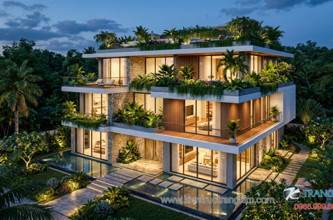 Biệt thự vườn 3 tầng – giải pháp sống cao cấp hiện đại