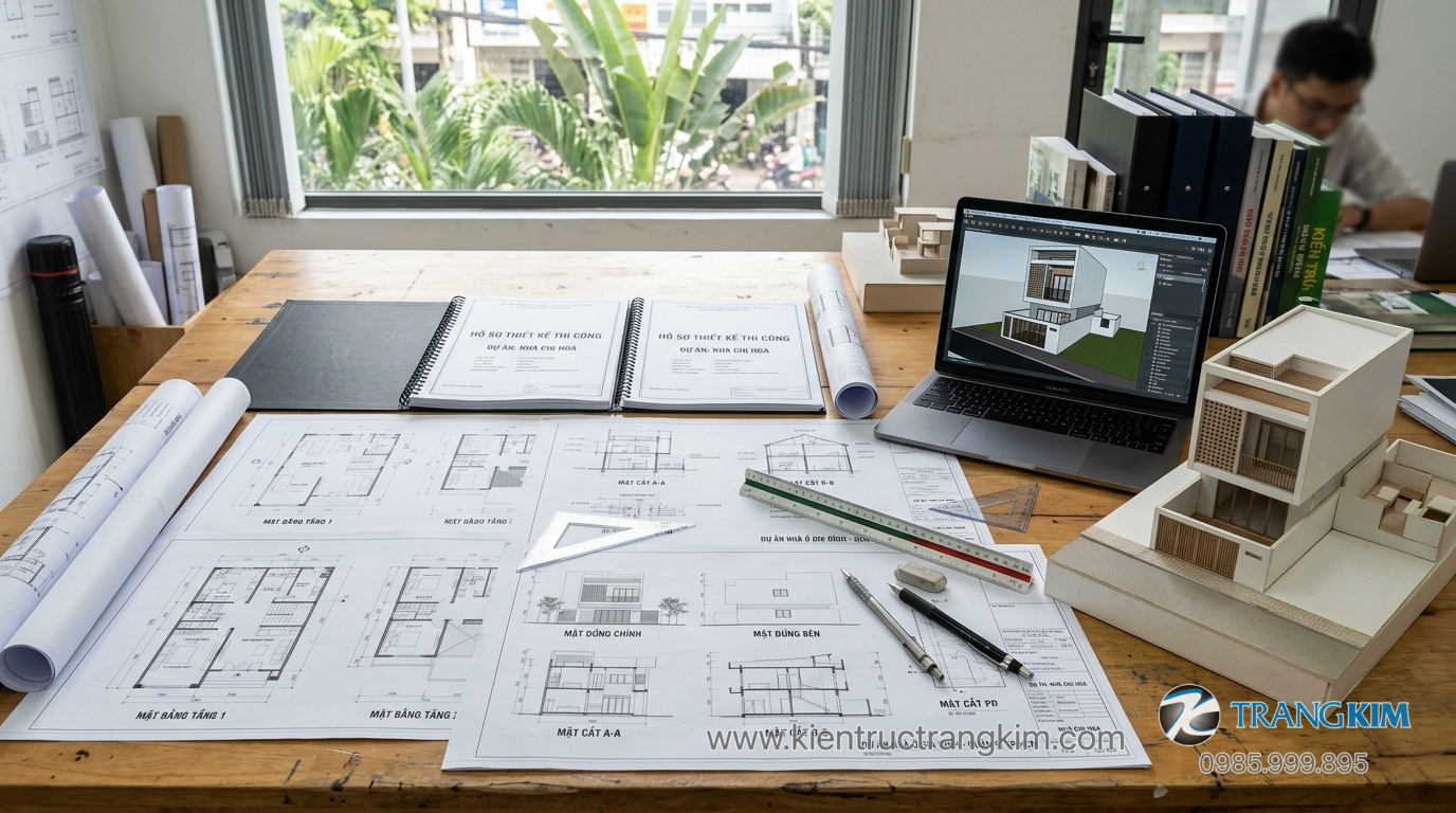 Hồ sơ kỹ thuật thiết kế kiến trúc gồm những gì 1